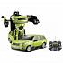 Радиоуправляемый робот-трансформер, зеленый, свет и звук  - миниатюра №1